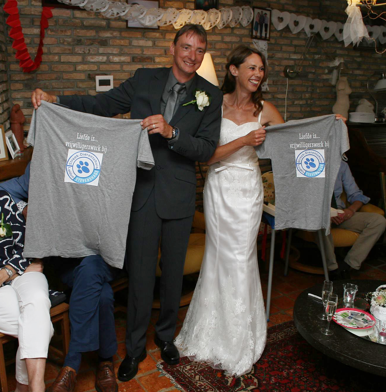 Vrijwilligers Vincent en Carina leerden elkaar bij Stevenshage kennen en trouwden afgelopen week!